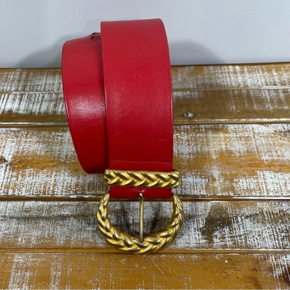 Vintage Anne Klein By Calderon Genuine Leather Belt Size S 
MADE IN U.S.A.